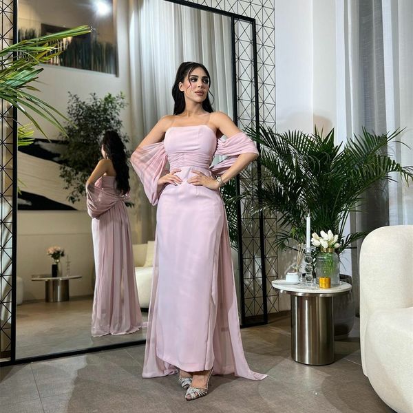 retro long pink chiffon strapless evening dresses with cape middle east sheath pleats ankle length zipper back robe de soiree for women, Black;red
retro long pink chiffon strapless evening dresses with cape middle east sheath pleats ankle length zipper back robe de soiree for women, Black;red