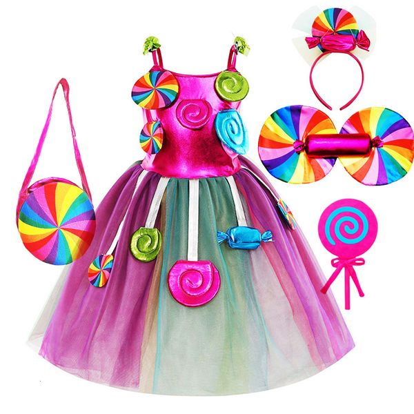 girl's dresses rainbow candy princess dress girls ball lollipop purim costume for kids with headband holiday birthday party clothes out, Red;yellow
girl's dresses rainbow candy princess dress girls ball lollipop purim costume for kids with headband holiday birthday party clothes out, Red;yellow