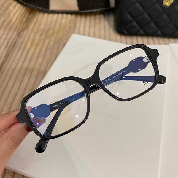 2023 new luxury designer sunglasses same style black plain eyeglass can match degree myopia glasses frame for women ch3419, White;black 
2023 new luxury designer sunglasses same style black plain eyeglass can match degree myopia glasses frame for women ch3419, White;black
