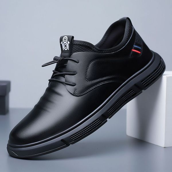 dress shoes business men's casual leather shoes breathable platform shoes for men summer lace-up loafers male sneakers tenis masculino, Black
dress shoes business men's casual leather shoes breathable platform shoes for men summer lace-up loafers male sneakers tenis masculino, Black