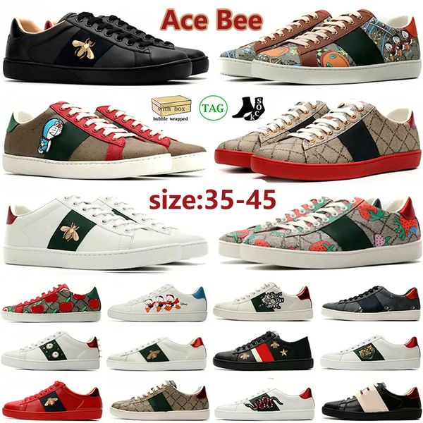 2023 luxury designer shoes mens womens cartoons casual shoe bee ace genuine leather tiger snake embroidery stripes classic men sneakers 35-4, Black
2023 luxury designer shoes mens womens cartoons casual shoe bee ace genuine leather tiger snake embroidery stripes classic men sneakers 35-4, Black