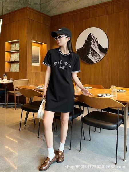 basic & casual dresses designer summer new embroidered letter stripe neck t-shirt dress age reducing sports versatile z7g9, Black;gray
basic & casual dresses designer summer new embroidered letter stripe neck t-shirt dress age reducing sports versatile z7g9, Black;gray
