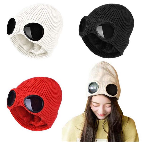 winter warm knit hats new fashion windproof ski caps with removable glasses thicken outdoor ski cap, Blue;gray
winter warm knit hats new fashion windproof ski caps with removable glasses thicken outdoor ski cap, Blue;gray