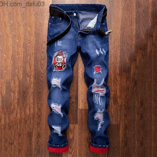 men's jeans jeans for men fashion ripped denim trousers biker male straight casual designer mens pants hip hop calca 220813 z230801, Blue
men's jeans jeans for men fashion ripped denim trousers biker male straight casual designer mens pants hip hop calca 220813 z230801, Blue
