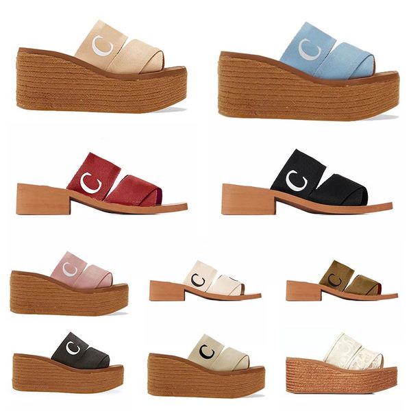 fashion sandals woody slippers platform wedge mules canvas slides luxury designer kitten high slipper thong sling back square toe flats sand, Black
fashion sandals woody slippers platform wedge mules canvas slides luxury designer kitten high slipper thong sling back square toe flats sand, Black
