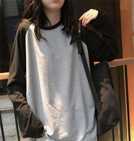 female tshirt round collar contrast color long sleeve shirt women spring s for patchwork 22041431653567089793, White
female tshirt round collar contrast color long sleeve shirt women spring s for patchwork 22041431653567089793, White