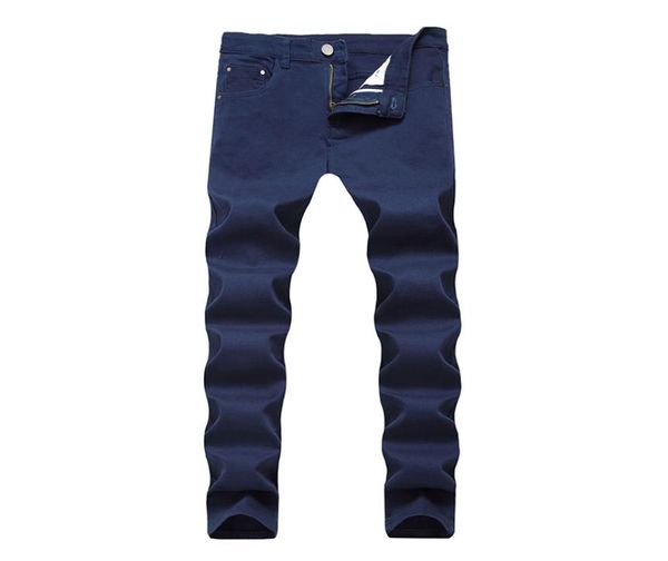 new men jeans skinny denim straight casual jeans many pure color straight pants mid waist 842578, Blue
new men jeans skinny denim straight casual jeans many pure color straight pants mid waist 842578, Blue