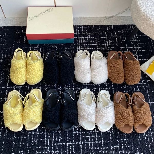 2023 designer slipper women slippers slides fussbett shearling light white black brown yellow sabot sandals long calf hair leather jacquard
2023 designer slipper women slippers slides fussbett shearling light white black brown yellow sabot sandals long calf hair leather jacquard
