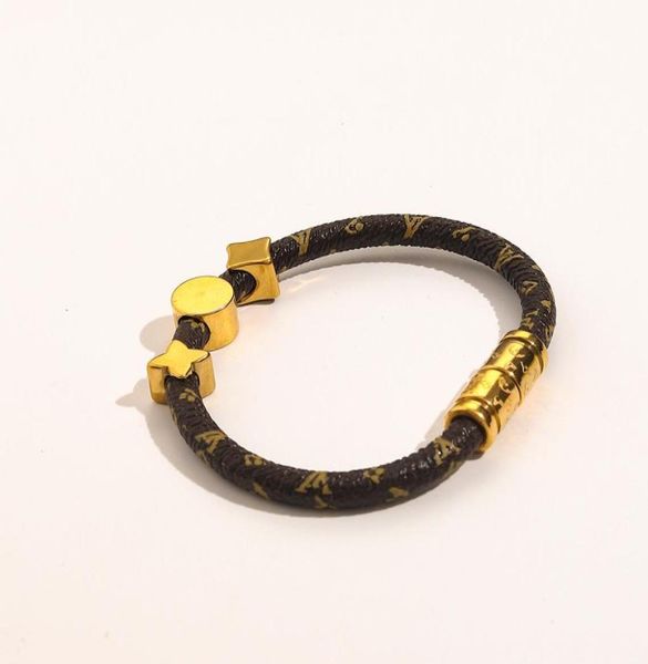 new style bracelets women bangle designer letter jewelry faux leather 18k gold plated stainless steel bracelet womens wedding gift4108322, Black
new style bracelets women bangle designer letter jewelry faux leather 18k gold plated stainless steel bracelet womens wedding gift4108322, Black