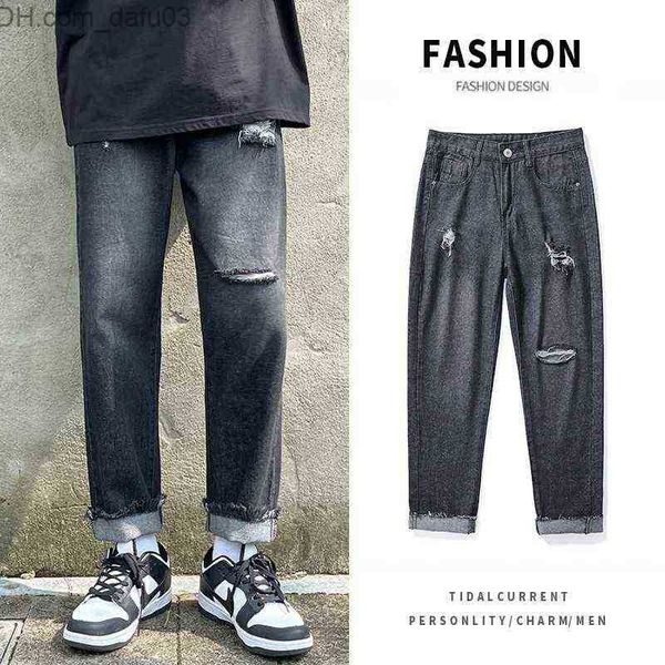 men's jeans summer blue/black ripped jeans men slim fashion casual straight jeans men streetwear hole denim trousers mens pants 27-36 t
men's jeans summer blue/black ripped jeans men slim fashion casual straight jeans men streetwear hole denim trousers mens pants 27-36 t