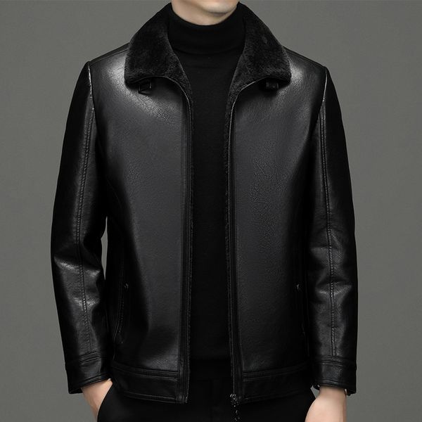 men's leather jackets casual fashion leather clothes men pu hooded thick young coats jacket autumn and winter outerwear, Black
men's leather jackets casual fashion leather clothes men pu hooded thick young coats jacket autumn and winter outerwear, Black