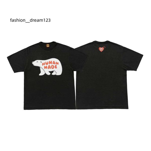 trendy brand human made men's t-shirts loose fitting short sleeved t-shirt with sulfur cotton polar bear duck cute animal letter print, White;black
trendy brand human made men's t-shirts loose fitting short sleeved t-shirt with sulfur cotton polar bear duck cute animal letter print, White;black