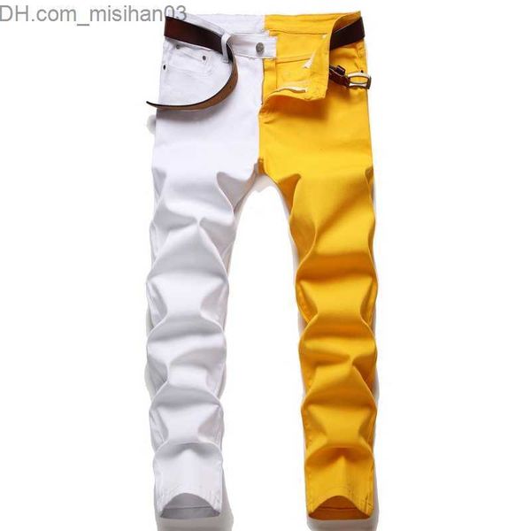 men's pants original design new elastic jeans men's splice jeans pants men's fashion tear elastic straight thin denim trouser, Black
men's pants original design new elastic jeans men's splice jeans pants men's fashion tear elastic straight thin denim trouser, Black