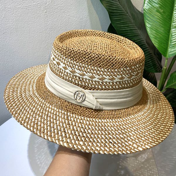 wide brim hats bucket summer womens straw hat ladies luxury sun fashion protection beach french panama bump raff cap 230801, Blue;gray
wide brim hats bucket summer womens straw hat ladies luxury sun fashion protection beach french panama bump raff cap 230801, Blue;gray