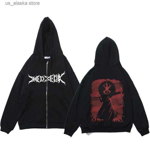 men's hoodies sweatshirts berserk zipper hoodie anime long sleeve sweatshirts harajuku cool men women jackets clothes hip hop casual sw, Black
men's hoodies sweatshirts berserk zipper hoodie anime long sleeve sweatshirts harajuku cool men women jackets clothes hip hop casual sw, Black