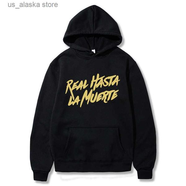 men's hoodies sweatshirts trendy new real hasta la muerte pattern printed casual hoodie sweatshirt hip hop street couple selling hoodie, Black
men's hoodies sweatshirts trendy new real hasta la muerte pattern printed casual hoodie sweatshirt hip hop street couple selling hoodie, Black