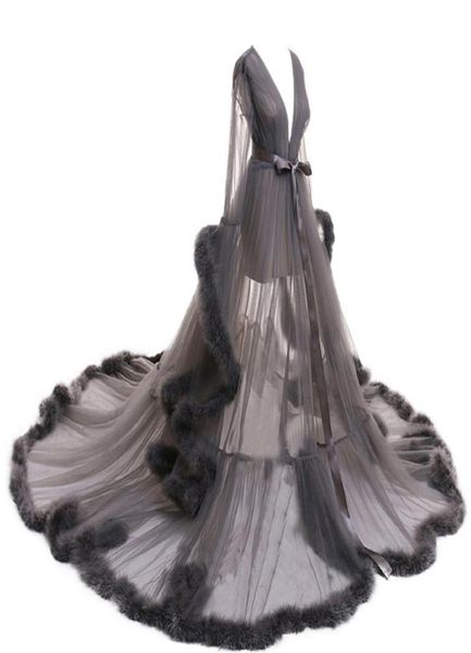 women sleepwear feather bathrobe long wedding bridal robe customize nightgown perspective sheer maternity pajamas8208348, White
women sleepwear feather bathrobe long wedding bridal robe customize nightgown perspective sheer maternity pajamas8208348, White
