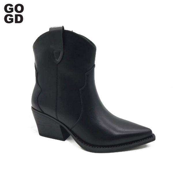 boots gogd 2023 fashion women s ankle autumn winter trend short cowboy slip on pointed toe high heels motorcycle shoes ins 230801, Black
boots gogd 2023 fashion women s ankle autumn winter trend short cowboy slip on pointed toe high heels motorcycle shoes ins 230801, Black