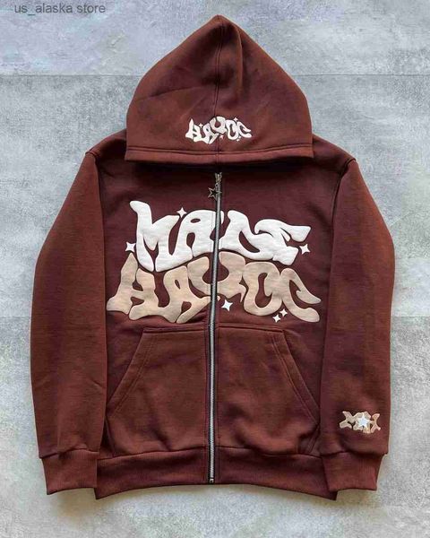men's hoodies sweatshirts american retro star and letter printed zipper hoodies women and men y2k spring autumn section lazy fashion br, Black
men's hoodies sweatshirts american retro star and letter printed zipper hoodies women and men y2k spring autumn section lazy fashion br, Black