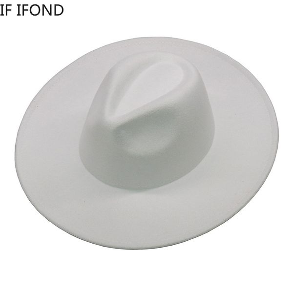 wide brim hats bucket bauhinia womens hat 95cm big jazz fedora allmatch solid color formal church felt chapeu feminino 230801, Blue;gray
wide brim hats bucket bauhinia womens hat 95cm big jazz fedora allmatch solid color formal church felt chapeu feminino 230801, Blue;gray