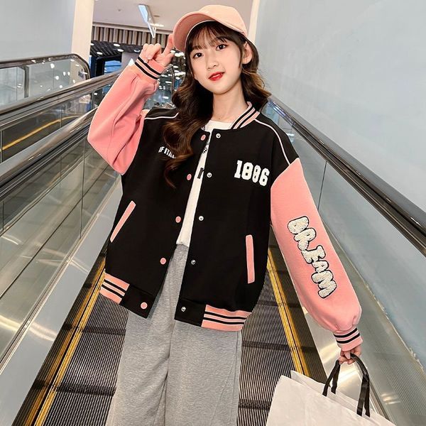 jackets teen girls spring autumn fashion bomber jackets kids streetwear baseball uniform sport coat loose students outerwear 8 10 12 14y 230, Blue;gray
jackets teen girls spring autumn fashion bomber jackets kids streetwear baseball uniform sport coat loose students outerwear 8 10 12 14y 230, Blue;gray