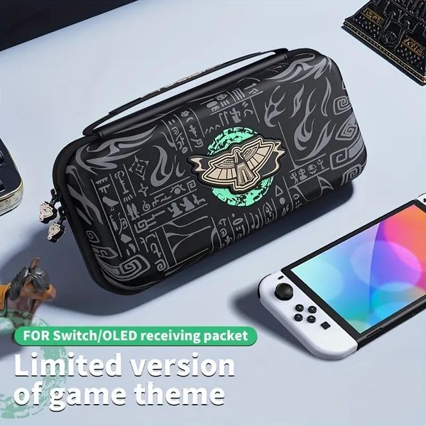 Image of Storage Bag For Nintendo Switch Hard Shell NS Large Capacity Hard Bag For Switch Oled Game Console Accessories OLED Can Hold Charger Bag With Stand Game Card