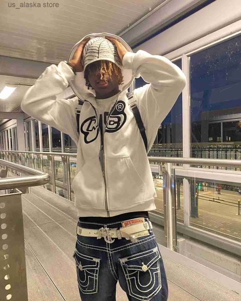 men's hoodies sweatshirts new y2k fashion casual punk jacket streetwear hip hop sweatshirt harajuku print zipper hooded men and women, Black
men's hoodies sweatshirts new y2k fashion casual punk jacket streetwear hip hop sweatshirt harajuku print zipper hooded men and women, Black