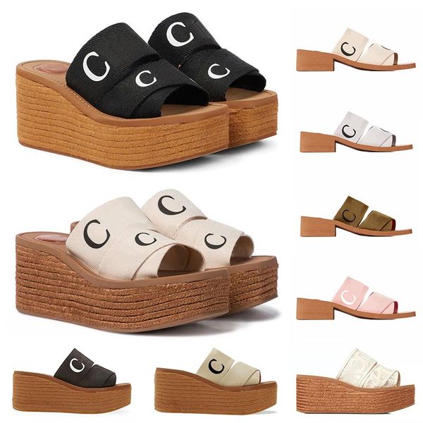 2023 new women sandals woody slipper espadrille platform wedge mules canvas high kitten sandels slider slides luxury fashion kitten slipper, Black
2023 new women sandals woody slipper espadrille platform wedge mules canvas high kitten sandels slider slides luxury fashion kitten slipper, Black
