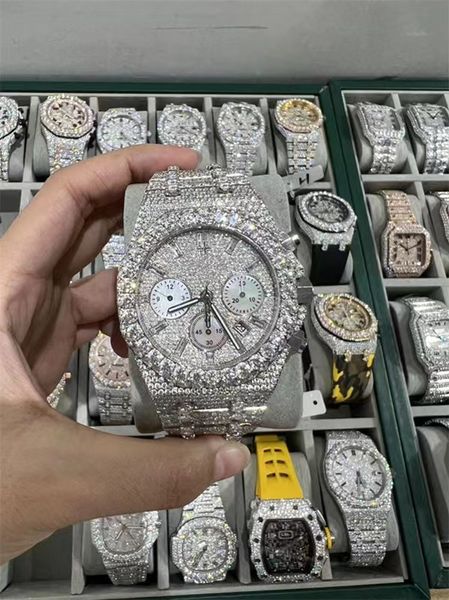 luxury mens watch for men designer movement watches diamond moissanite watch montre iced out watch automatic men's montre luxe mens lux, Slivery;brown
luxury mens watch for men designer movement watches diamond moissanite watch montre iced out watch automatic men's montre luxe mens lux, Slivery;brown