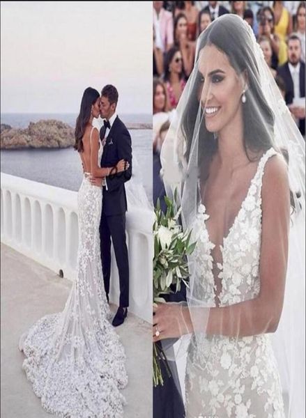 2020 backless mermaid beach wedding dresses deep vneck 3d lace applique sweep trumpet steven khalil garden bridal wedding dr4482902, White
2020 backless mermaid beach wedding dresses deep vneck 3d lace applique sweep trumpet steven khalil garden bridal wedding dr4482902, White
