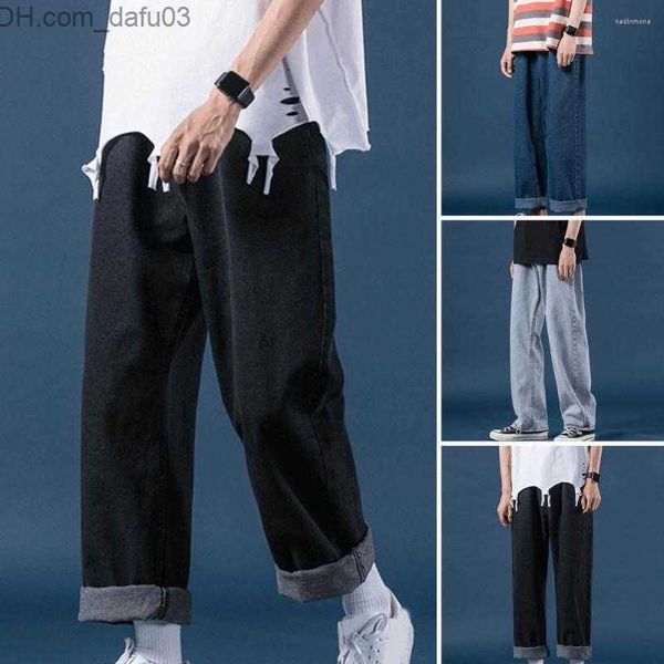 men's jeans men's jeans men pants mid-rise pockets distressed hip hop straight wide leg denim clothing casual streetwear z230801, Blue
men's jeans men's jeans men pants mid-rise pockets distressed hip hop straight wide leg denim clothing casual streetwear z230801, Blue