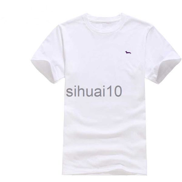 men's t-shirts new summer casual t shirt 100%cotton men short sleeve soft harmont solid tshirt embroidery blaine eu size xxxl j230731, White;black
men's t-shirts new summer casual t shirt 100%cotton men short sleeve soft harmont solid tshirt embroidery blaine eu size xxxl j230731, White;black