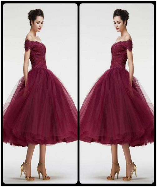 burgundy off the shoulder ball gown vintage lace prom dresses tea length charming puffy train evening party dress for womens gowns8091382, Black
burgundy off the shoulder ball gown vintage lace prom dresses tea length charming puffy train evening party dress for womens gowns8091382, Black
