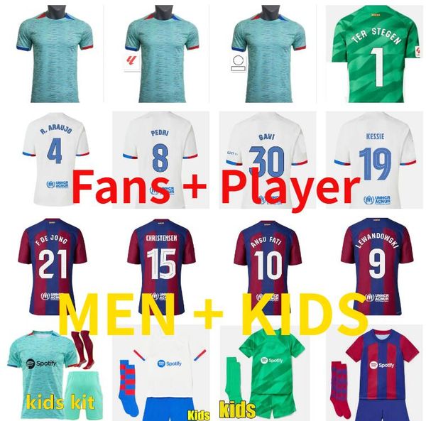 23 24 pedri lewandowski soccer jerseys gavi camiseta de futbol ferran 2023 2024 fc ansu fati raphinha barcelona gundogan football shirt men, Black;yellow
23 24 pedri lewandowski soccer jerseys gavi camiseta de futbol ferran 2023 2024 fc ansu fati raphinha barcelona gundogan football shirt men, Black;yellow