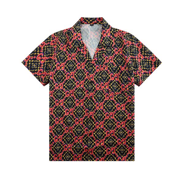 men's designer shirt summer short sleeve casual button up shirt printed bowling shirt beach style breathable t-shirt clothing g22, White;black
men's designer shirt summer short sleeve casual button up shirt printed bowling shirt beach style breathable t-shirt clothing g22, White;black