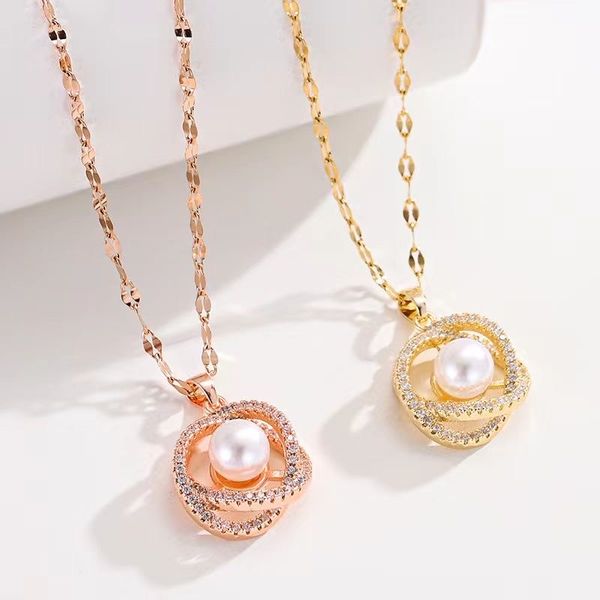 simple and luxurious designer necklace collarbone pendant necklace non fading color, Silver
simple and luxurious designer necklace collarbone pendant necklace non fading color, Silver