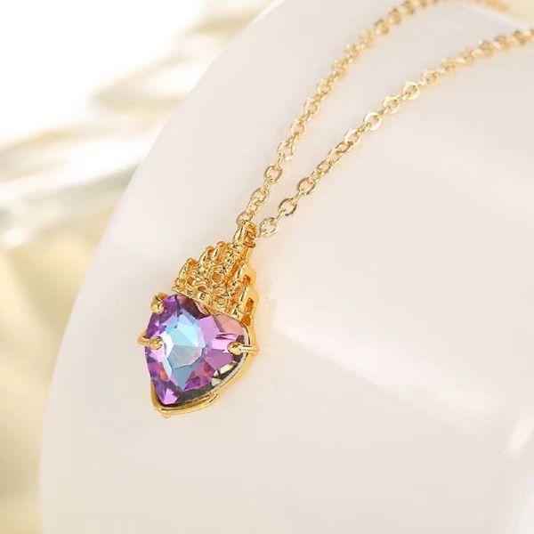 designer necklace zircon crystal love titanium steel pendant necklace fashion gift, Silver
designer necklace zircon crystal love titanium steel pendant necklace fashion gift, Silver