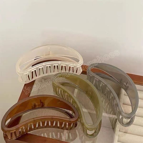 13cm large elegant half moon hollow acrylic hair claw clip beige green grey korean women girls ponytail hairpin hair accessories, Slivery;white
13cm large elegant half moon hollow acrylic hair claw clip beige green grey korean women girls ponytail hairpin hair accessories, Slivery;white
