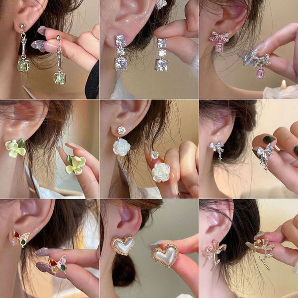 designer's fairy charm~s sier needle flower earrings for women 2023 new temperament earrings for small market design summer, Golden
designer's fairy charm~s sier needle flower earrings for women 2023 new temperament earrings for small market design summer, Golden