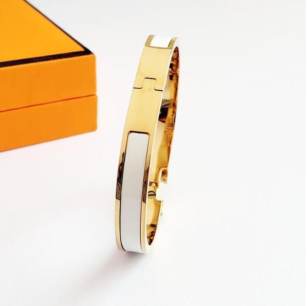 classic designer bracelet steel bangle luxury brand 18k rose gold bracelets women bracelet 8mm wide with gift bag, Black
classic designer bracelet steel bangle luxury brand 18k rose gold bracelets women bracelet 8mm wide with gift bag, Black