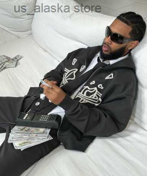 men's hoodies sweatshirts spring and autumn new retro letter printing y2k personality zipper long sleeve loose high street trendy all-m, Black
men's hoodies sweatshirts spring and autumn new retro letter printing y2k personality zipper long sleeve loose high street trendy all-m, Black