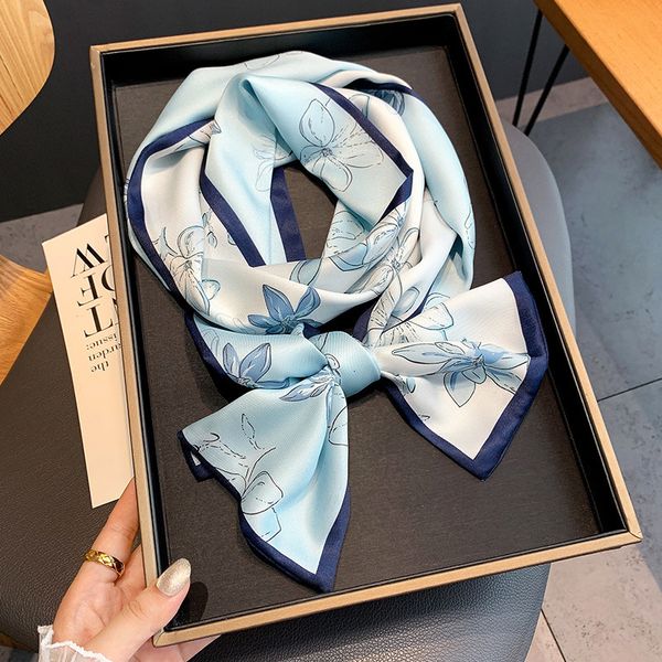 scarves elegant silk skinny scarf women neck foulard female long hairbands floral print big ties ribbon neckerchief bandana 230801, Blue;gray
scarves elegant silk skinny scarf women neck foulard female long hairbands floral print big ties ribbon neckerchief bandana 230801, Blue;gray