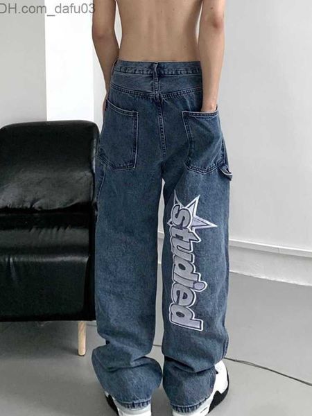 men's jeans men's jeans men pants loose jeans street clothing retro hip hop bet embroidered jeans loose straight leg pants wide le, Blue
men's jeans men's jeans men pants loose jeans street clothing retro hip hop bet embroidered jeans loose straight leg pants wide le, Blue