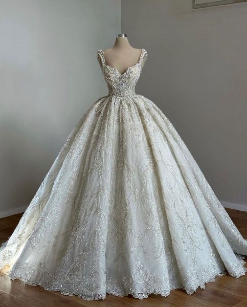 exquisite ball gown wedding dresses sleeveless v neck straps sequins applique ruffles zipper beads diamonds crystals plus size bridal gowns, White
exquisite ball gown wedding dresses sleeveless v neck straps sequins applique ruffles zipper beads diamonds crystals plus size bridal gowns, White