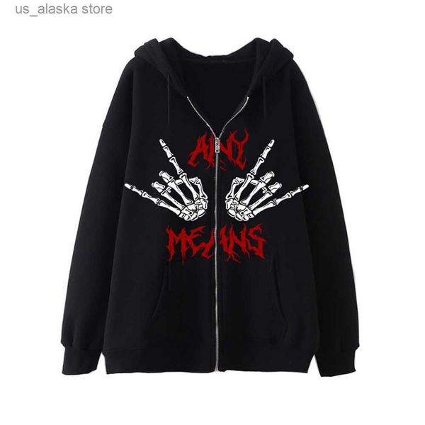 men's hoodies sweatshirts gothic sweatshirts zip up hoodie skeleton printing men women long sleeved zipper hoodie jacket loose streetwe, Black
men's hoodies sweatshirts gothic sweatshirts zip up hoodie skeleton printing men women long sleeved zipper hoodie jacket loose streetwe, Black