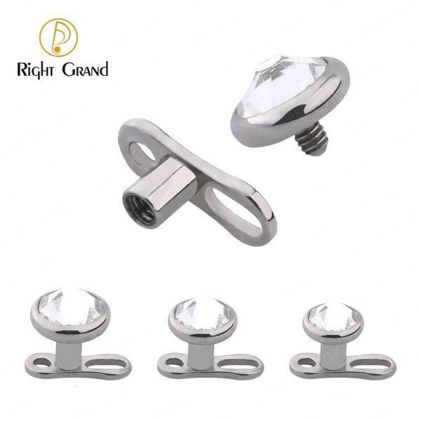 navel bell button rings 5pcs/lot right grand astm f136 14g 2-hole internally threaded cz dermal anchor and base microdermals piercing 23073, Silver
navel bell button rings 5pcs/lot right grand astm f136 14g 2-hole internally threaded cz dermal anchor and base microdermals piercing 23073, Silver