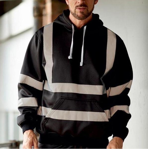 men039s hoodies sweatshirts mens road work high visibility pullover long sleeve hooded sweatshirt hoody reflective zipper 914153, Black
men039s hoodies sweatshirts mens road work high visibility pullover long sleeve hooded sweatshirt hoody reflective zipper 914153, Black