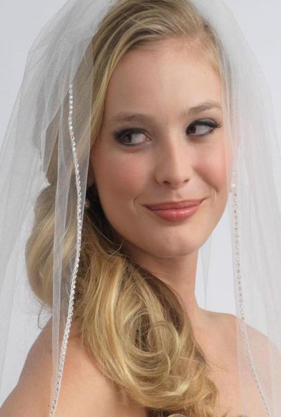 one layer wedding bridal veil white ivory fingertip length crystal beaded with comb factory real picture drop ship7464099, Black
one layer wedding bridal veil white ivory fingertip length crystal beaded with comb factory real picture drop ship7464099, Black