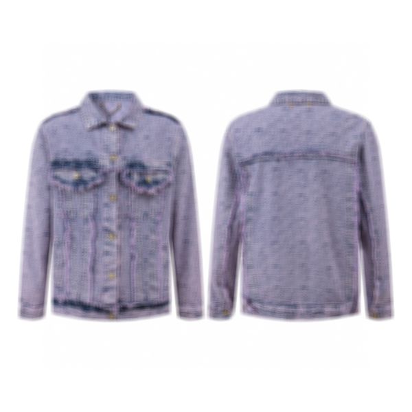 men designer coat jacket denim gradient letter jacquard fringe hem long sleeve women gray black lilac m-2xl, Black;brown
men designer coat jacket denim gradient letter jacquard fringe hem long sleeve women gray black lilac m-2xl, Black;brown