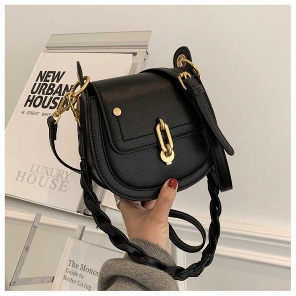texture saddle bag fashion shoulder crossbody bag fashion design women's bag 0804